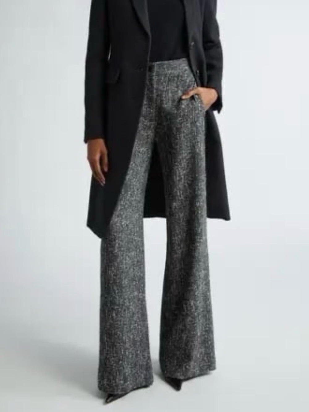 The Limited Women's Gray Tweed Pants Fully Lined Elegant Cassidy Fit